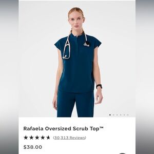 Lightly Used FIG SCRUBS color: Deep Reef